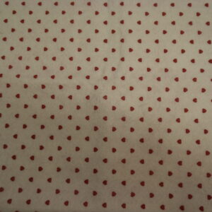 pannolenci bianco con cuori rossi 45 x 50 cm