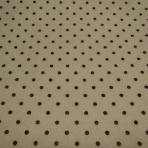 pannolenci bianco con pois neri 45 x 50 cm