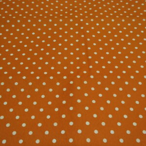 pannolenci arancio con pois bianco 45 x 50 cm
