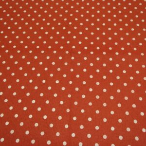 pannolenci arancione con pois bianchi 45x50 cm