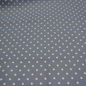 pannolenci azzurro polvere con pois panna 45x50 cm