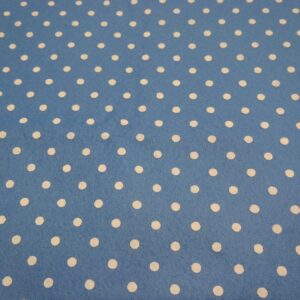 pannolenci azzurro con pois bianchi 45x50 cm
