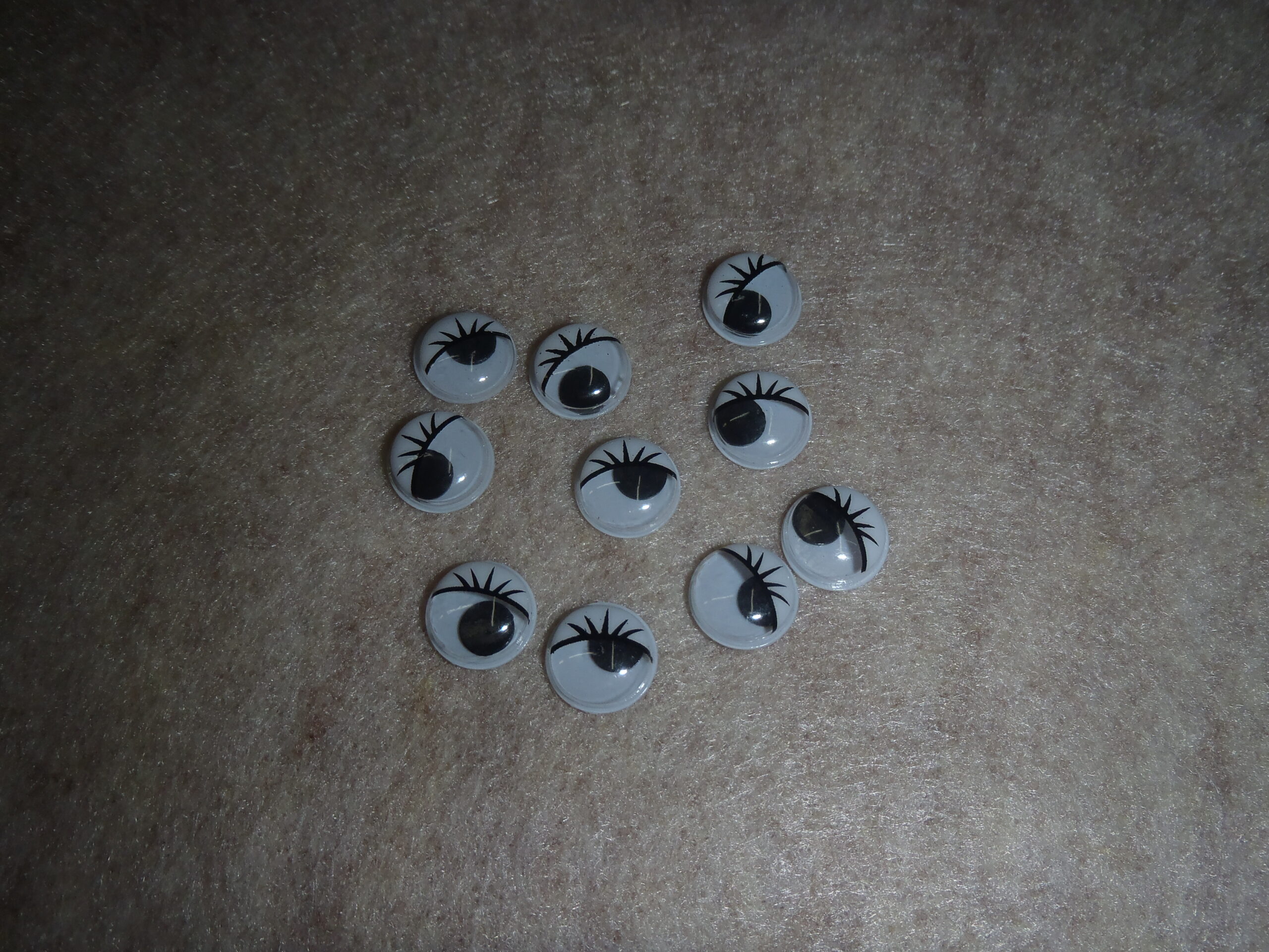 300 Occhi Mobili Adesivi In PVC 12 Mm – Bianco E Nero, Fai-da-te Per Decorazioni, Scrapbooking E Lavoretti Creativi